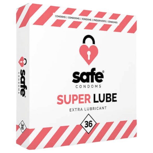 SAFE Super Lube - ekstra glat kondom (36 stk)