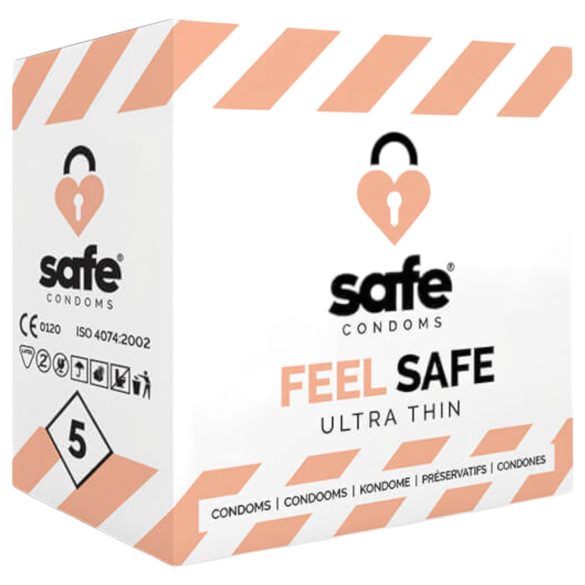SAFE Feel Safe - Ekstra tynde kondomer (5 stk)