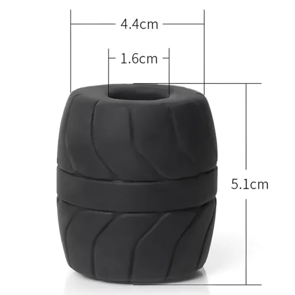 SilaSkin - penissring og kuglestrækker - hvid