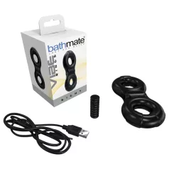  Bathmate Vibe Ring Eight - genopladelig, vibrerende penisring (sort)