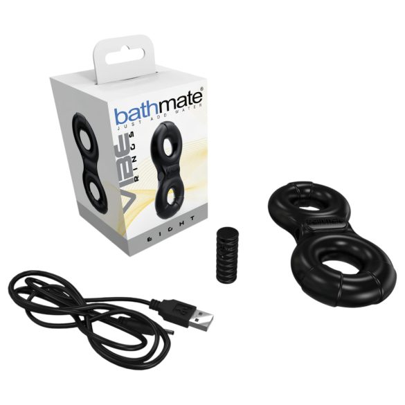 Bathmate Vibe Ring Eight - Genopladelig Vibrationsring (Sort)