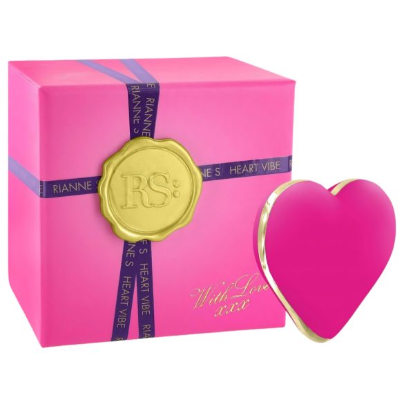RS Ikoner Hjerte - genopladelig klitorisvibrator (pink)