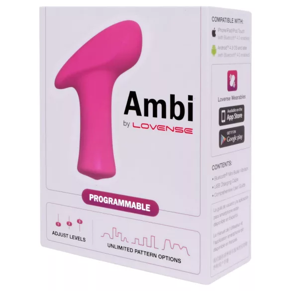 Lovense Ambi - App-styret klitorisvibrator (pink)