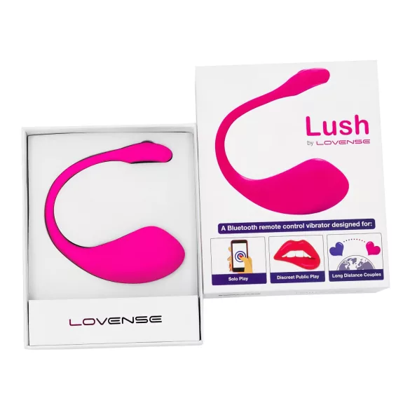 Lovense Lush 2 - bærbart app-styret vibrerende æg (pink)