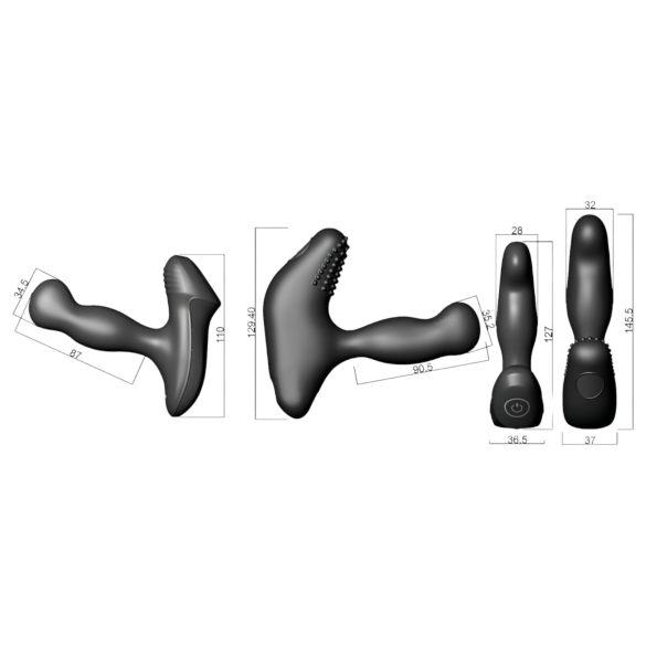 Nexus Revo Slim - prostata vibrator med fjernbetjening og roterende hoved