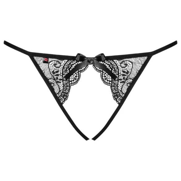 Obsessive Miamor - trusse - åben blonde mesh - sort