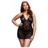 BACI Plus Size - halsrem, blonde babydoll - sort (XL-XXL)