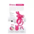 Screaming O Ohare - vibrator penisring med kanin - genopladelig - pink