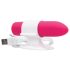 Screaming O Positive - Genopladelig Super Stærk Stavvibrator (Pink)