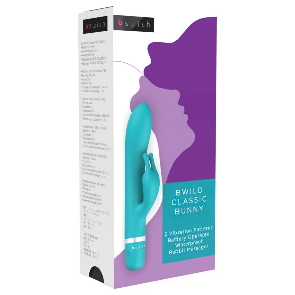 Bwild Bunny: Klitorisvibrator i turkis.
