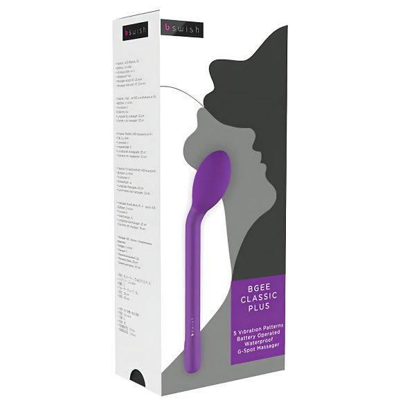 B SWISH Bgee Classic Plus - vandtæt G-punktsvibrator (lilla)