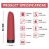 Magic Motion Awaken - smart, genopladelig mini stavvibrator (rød)