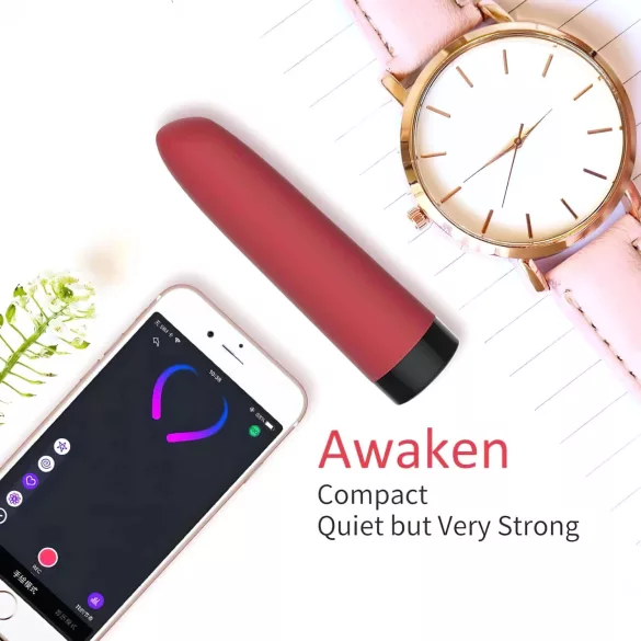 Magic Motion Awaken - App-styret stavvibrator (rød)