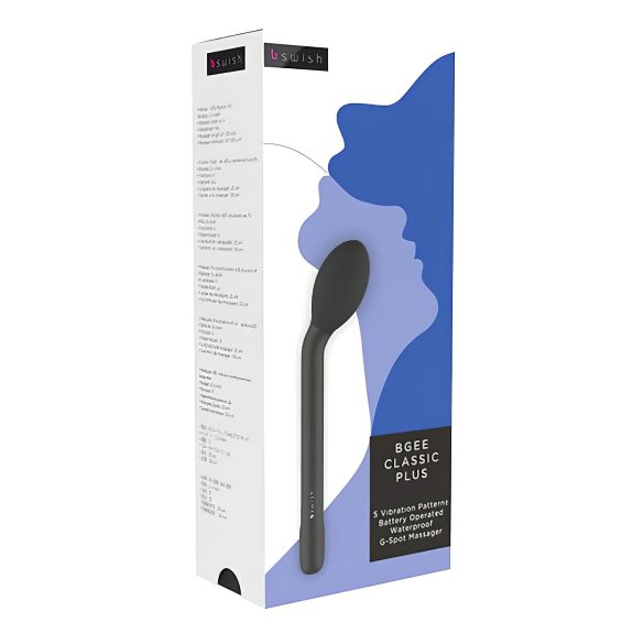 B SWISH Bgee Classic Plus - vandtæt G-punkt vibrator (sort)