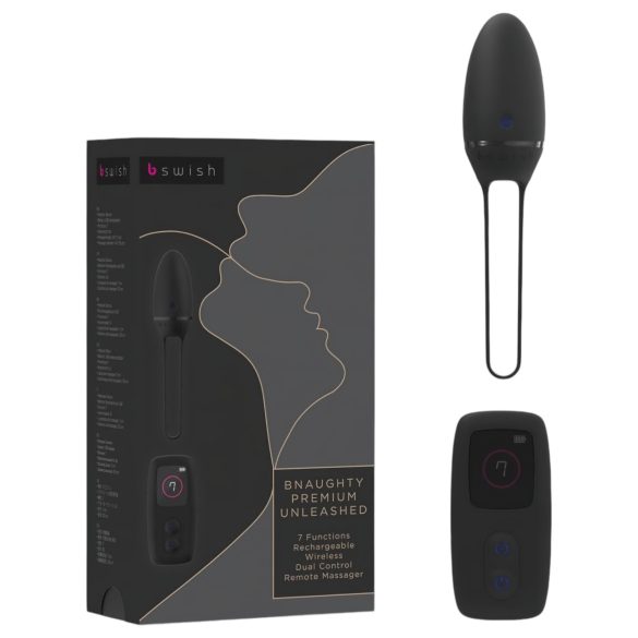 B SWISH Premium - trådløs vibro æg (sort)