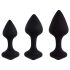 FEELZTOYS Bibi - anal plug sæt - sort (3 dele)