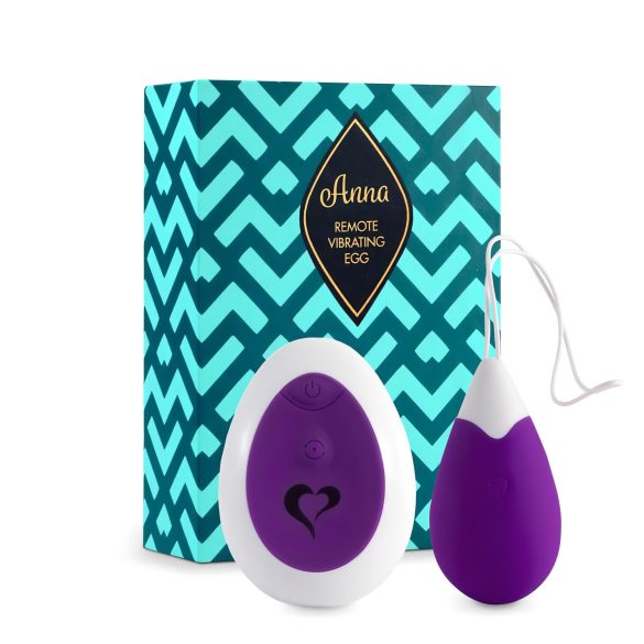 FEELZTOYS Anna - genopladeligt, trådløst vibrerende æg (lilla)