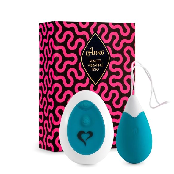 FEELZTOYS Anna - genopladeligt, fjernstyret vibrerende æg (grøn)