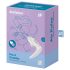 Satisfyer Pro 4 Par - genopladelig luftbølge-vibrator til par (hvid)