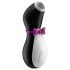 Satisfyer Penguin - Genopladelig, vandtæt klitorisvibrator (sort/hvid)