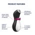 Satisfyer Penguin - Genopladelig, vandtæt klitorisvibrator (sort/hvid)