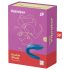 Satisfyer Dobbelt Hval - 2-motors parvibrator (blå)