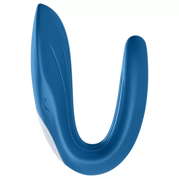 Satisfyer Double Whale - parvibrator med 2 motorer - blå