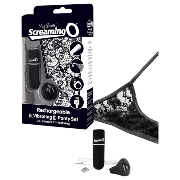Screaming O MySecret - vibratortrusse - sort (S-L)