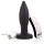 Screaming Plug - genopladelig, trådløs anal vibrator (sort)
