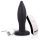 Screaming Plug - genopladelig, trådløs anal vibrator (sort)