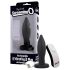 Screaming Plug - genopladelig, trådløs anal vibrator (sort)
