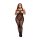 Baci Plus Size - Mønstret Net Catsuit - Sort (XL-XXL)