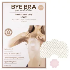   Bye Bra - usynlig brystløfter tape - D-F skåle - pink - 6 stk