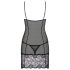 Obsessive Alluria - blonder natkjole og g-streng (sort)