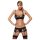 Obsessive Wonderia - Broderet Blonde Undertøjssæt (Sort) - L/XL