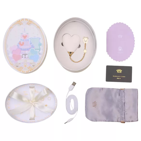 ZALO Baby Heart - smart vandtæt klitoris vibrator (hvid)