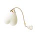 ZALO Baby Heart - smart vandtæt klitorisvibrator (hvid)
