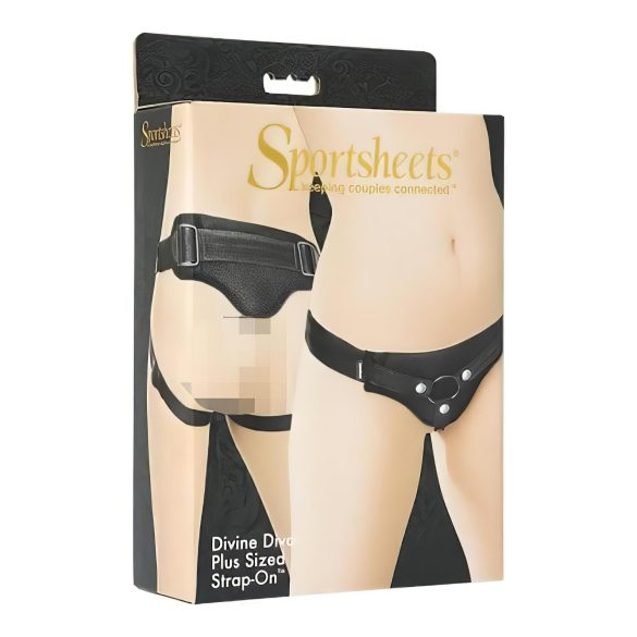 Sportsheets Plus Size - Underdel til påspændelige produkter (sort)