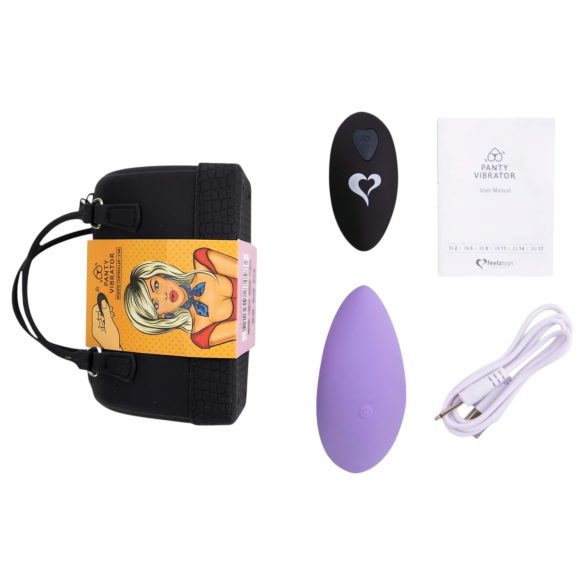 FEELZTOYS Trusse - genopladelig, trådløs klitorisvibrator (lilla)