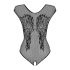 Obsessive B112 – Engelvinge net bodystocking (sort)
