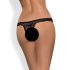 Obsessive Miamor - stilfuld, åben blonde g-streng til kvinder (sort) - L/XL