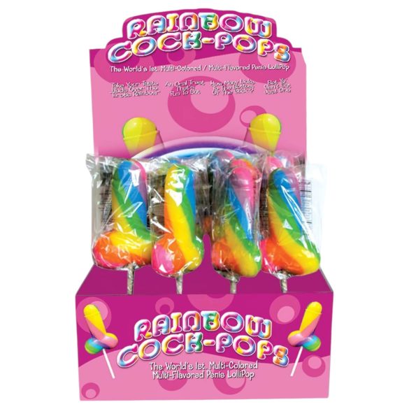 Regnbue Cock Pop - penis slikkepind (85g) - frugtsmag