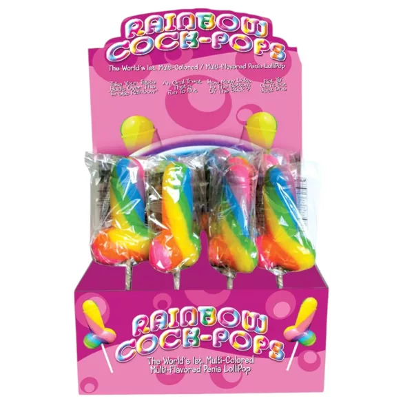 Rainbow Cock Pop - slikpenis - frugtsmag - 85g