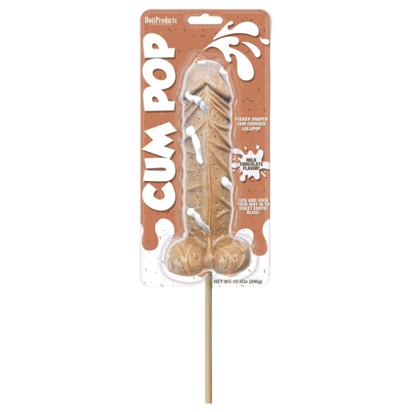Cum Cock Pop - kæmpe penis-slikkepind (295g) - mælkechokolade
