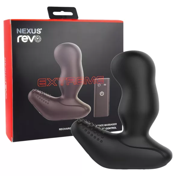 Nexus Revo Extreme - prostata vibrator med fjernbetjening og rotation - sort