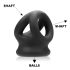 OXBALLS Tri-Squeeze - Penisring (sort)