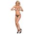 Obsessive 831-THC-1 - sort blonde g-streng med lille sløjfe (sort) - L/XL