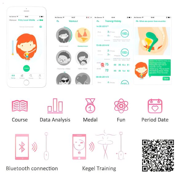 Magic Motion Kegel Coach - vibrerende bækkenkugle (pink)