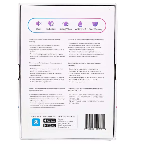 Lovense - penisring med vibration - app-styret - sort