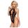 Obsessive 830-Ted - halterneck bodysuit (sort) - L/XL